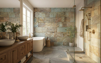 Tendencias de azulejos para baños: ideas de paletas y patrones