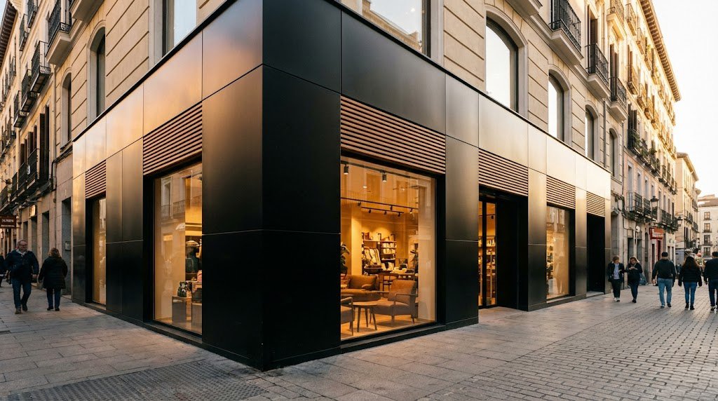 Diseño de fachada de local comercial: tu vendedor 24 horas