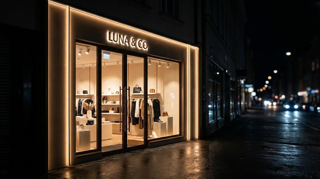 Reforma de fachada Locales: Iluminación